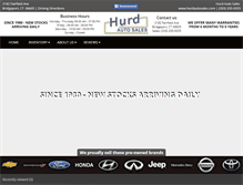 Tablet Screenshot of hurdautosales.com